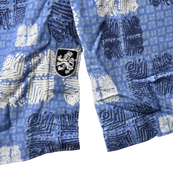 Nat Nast Shirt Mens XXL Blue Silk & Cotton Luxury Originals Button Up Shirt - Picture 3 of 8